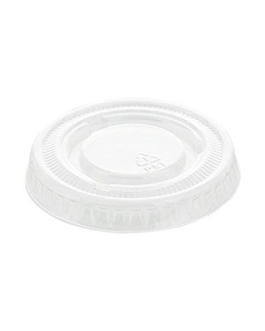 AmerCare PET Clear Portion Cup Lids, 1 Ounce, Case of 2500