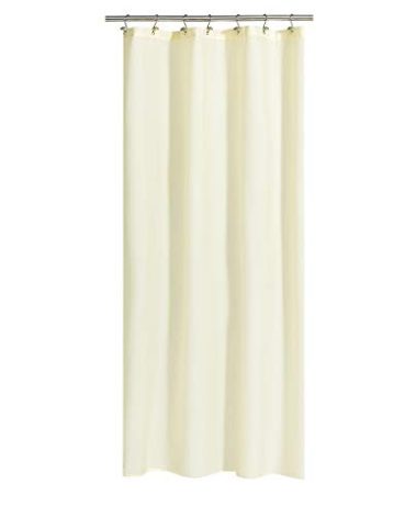 N&Y HOME Fabric Shower Curtain or Liner 36 x 72 Inches Bath Stall Size with 2 Bottom Magnets, Hotel Quality, Washable, Water Repellent, Sand