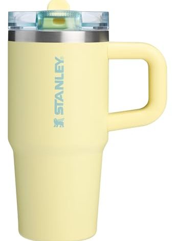 Stanley Quencher ProTour Flip Straw Tumbler with Leakproof Lid 14 oz | Built-In Straw and Handle | Cup Holder Compatible for Travel | Insulated Stainless Steel Cup | BPA-Free | Pomelo