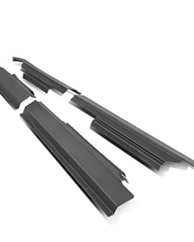 DNA MOTORING Rocker Panel Sill Plate Cover Trim Compatible with 09-18 Ram 1500/09-20 Ram 2500 3500 Crew Cab Pickup, Matte Black Textured, ZTL-Y-0161