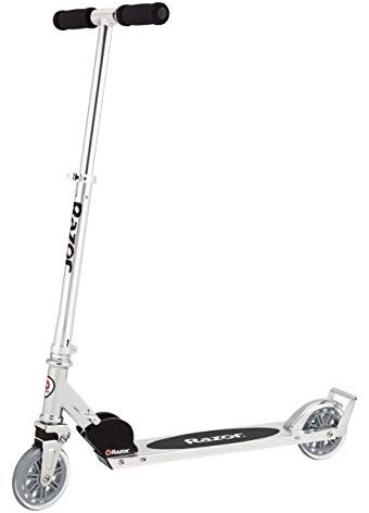 Razor A3 Kick Scooter for Kids - Larger Wheels, Front Suspension, Wheelie Bar, Lightweight, Foldable, and Adjustable Handlebars