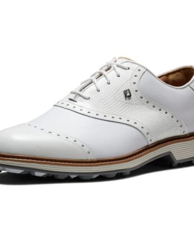 FootJoy Men's Premiere Series-Wilcox Previous Season Style Golf Shoe, White/White, 9.5 X-Wide