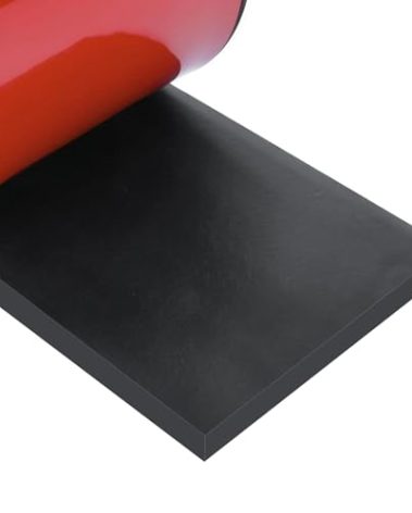 Adhesive Rubber Strips Neoprene Rubber Sheets, Rolls & Strips with Adhesive Backing Rubber Pads Self Stick Seal Rubber Gasket Adhesive Back for Matting Padding - 2" Wide x 1/5" Thick x 10' Long