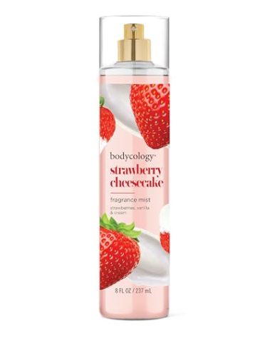 Bodycology Long-Lasting Fragrance Body Mist, Strawberry Cheesecake, 8 fl oz