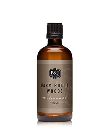 P&J Trading - Warm Rustic Woods Scented Oil 100ml - Fragrance Oil for Candle Making, Soap Making, Diffuser Oil