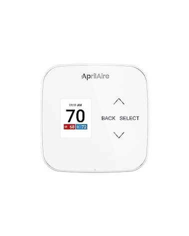AprilAire S84N1H1C Programmable Thermostat, Single-Stage 1 Heat/1 Cool with Capacitive Touch Interface and Color Graphical Display