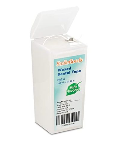 SmileGoods Waxed Dental Tape, 100 yards, Mint Flavored