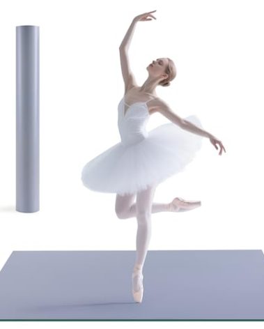 Tristcily Dance Floor Mat, 3Ft x 5.9Ft Dance Floor Ballet - Thick Non-Slip PE Dance Flooring for Ballet and All Dance Styles – Perfect for Home, Studio, and Events All Adults (71INx36IN)