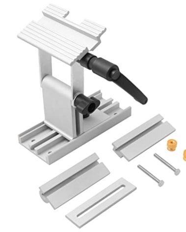 Peachtree Woodworking Supply Adjustable Replacement Tool Rest Sharpening Jig for 6 inch or 8 inch Bench Grinders and Sanders •Includes a Pivoting Miter Slide and Flat Miter Slide for Easy Tool Honing