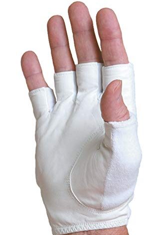 Tourna Tennis Glove-Mens Half, Finger-X-Large-Right, White (TGH-M-XL-R)