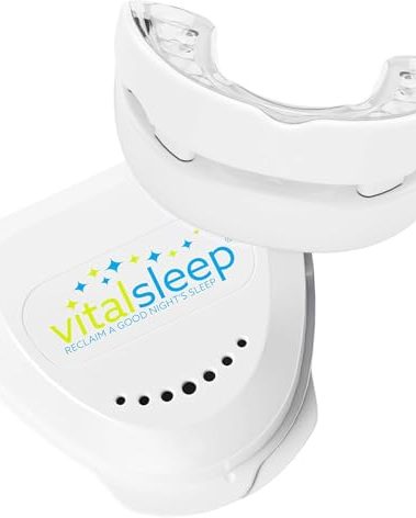 VitalSleep Snore Mouth Guard, Clear Men’s Size, Adjustable Mouth Guard for Snoring, Moldable Teeth Impressions, Comfortable No Snore Solution, Made in The USA