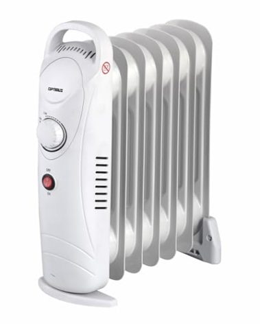 Optimus H-6003 Portable Oil Filled Radiator Heater, Mini, 16 x 6 x 15 inches
