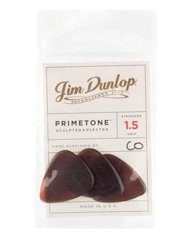 Dunlop Primetone Standard 1.5mm Sculpted Plectra (Grip) - 3 Pack