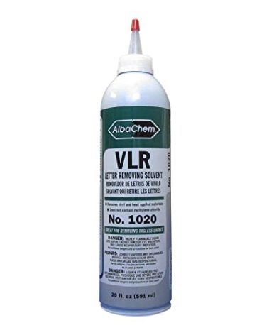 AlbaChem Original VLR Heat Transfer Letter Removing Solvent for Fabrics (20 Fluid Ounces)