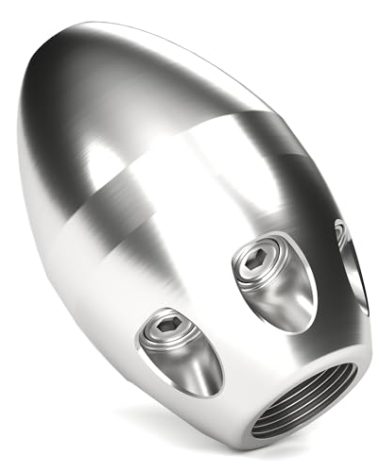 3/8" Internal Thread Jetter Nozzle for Power Washer, High Pressure Cleaning Pipe Spray Nozzle for Pressure Washer Portable Steel Drain Sewer Jetter Kit for Home