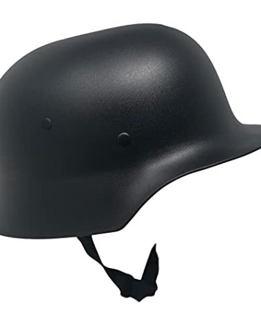 CHAPEAU TRIBE Adult WW2 M35 Plastic German Army Helmet Costume, Elastic Foam, One Size Fits All Black