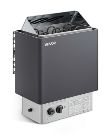 VEVOR Sauna Heater,220V Electric Sauna Stove, Steam Bath Sauna Heater 3h Timer and Adjustable Temp for Max. 176-318 Cubic Feet, (4.5KW) FCC Certification