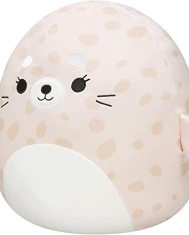 Squishmallows Original 14-Inch Lilou Beige Spotted Seal with White Belly - Large Ultrasoft Official Jazwares Plush