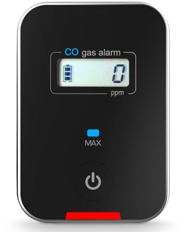 Car, Vehicle, Aircraft Carbon Monoxide CO Detector | Fast Low-Level 9ppm Alarm | Vehicles, Police, Pilots, Travel, Bus, Trucks | Metal Body, Small 2oz |