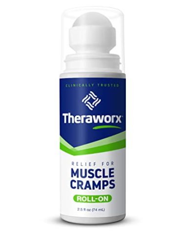 Theraworx Relief for Muscle Cramps Roll-On Fast-Acting Muscle Spasm, Leg Soreness with Magnesium Sulfate - 2.5 oz - 1 Count