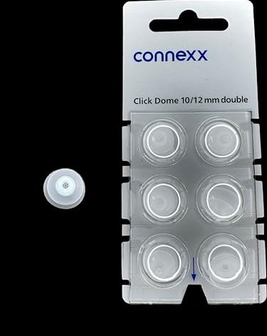 Connexx Accessories Siemens / Rexton Click Domes (6 domes) NEW Blister Pack (10/12mm Double)