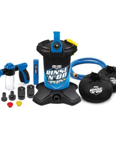 Unger Professional Rinse ‘n’ Go Spotless Car Washing System with Deionization Filter, Auto Cleaning Supplies for Deionized Water with Streak-Free Results, Great for Boats, Cars, RVs, and Solar Panels