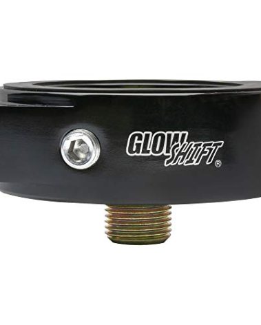 GlowShift Oil Filter Sandwich Plate Thread Adapter - 20mm x 1.5 Thread - Install up to (4) 1/8-27 NPT Oil Pressure & Temperature Sensors - Includes O-Ring & Port Plugs