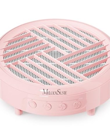 MelodySusie Nail Dust Collector,Compact Vacuum Fan Dust Collector for Beginner with Reusable Filter,HPro Powerful Dust Suction Machine Manicure Pedicure Tool for Acrylic Nail Polishing,Salon & Home