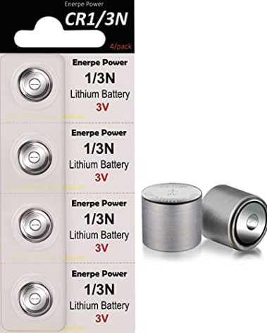 Enerpe 1/3N CR1/3N DL1/3N 3V Lithium Battery High Capacity for Laser Sights Pet Electronic Collars 4-Pack