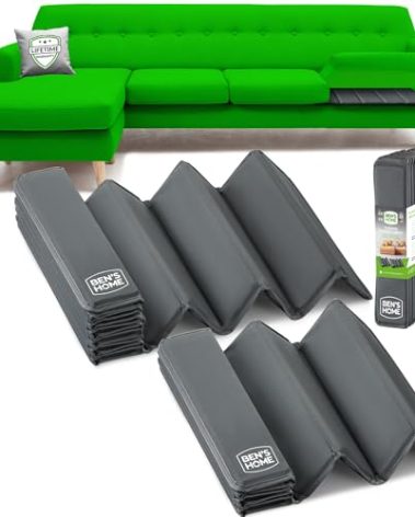 BEN'SHOME® Sectional Couch Cushion Support for fix Sagging Seats - Heavy Duty Solid .5" Wood Sofa Support Board | 81" x 19.7" + 45" x 19.7" Under Cushion Insert Set | Non-Slip | 400 LB Capacity Each