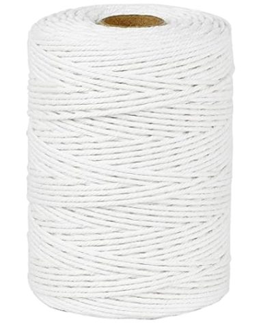 PerkHomy Cotton Butchers Twine String 700 Feet 2mm Twine for Cooking Food Safe Crafts Bakers Kitchen Butcher Meat Turkey Sausage Roasting Gift Wrapping Gardening Crocheting Knitting
