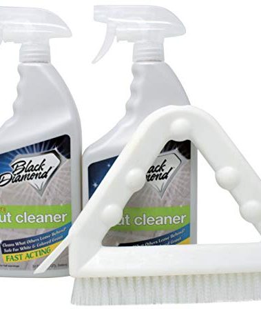 Ultimate Grout Cleaner for Tile Floors Blasts Away Years of Dirt and Grime. Heavy Duty Spray Cleaning Solution. Safe for Colored Grout and Natural Stone. Professional Results 2-QTS W Brush