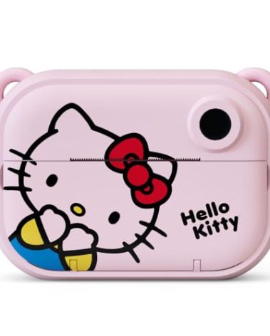 Hello Kitty Instant Print Kids Digital Camera & Video Camcorder with Selfie Camera by Kidamento, Scavenger Hunt Momento Book, 32GB Memory Card - Model P Hello Kitty