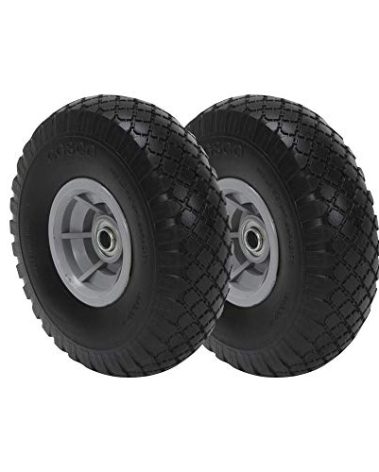 COSCO 10-Inch Flat-Free Replacement Wheel for Hand Trucks, 2-pack