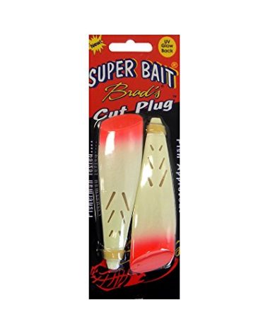 Brad's Super Bait Cut Plug and Mini Cut Plug - 4-Inch, Double Pack, Glow Bloody Nose