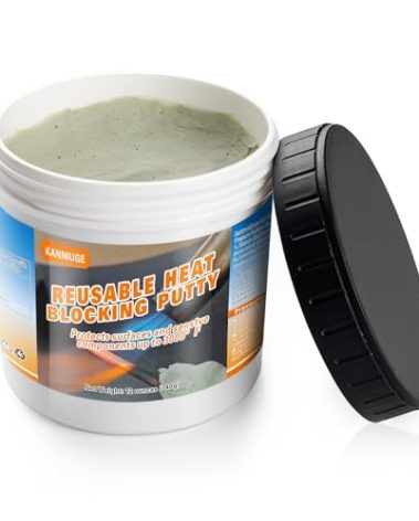 12 oz Reusable Heat Blocking Putty, Solder Heat Insulation Clay, Thermal Absorbing Putty, Heat Barrier for Industrial Welding, HVAC & Plumbing, Welder Plumber Brazing, Car Repair and DIY