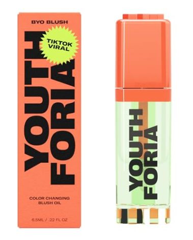 Youthforia BYO Blush, Color Changing Blush Oil, Reacts To Skin’s Natural pH For Your Instant Perfect Shade, Blendable Formula, Vegan & Cruelty-Free