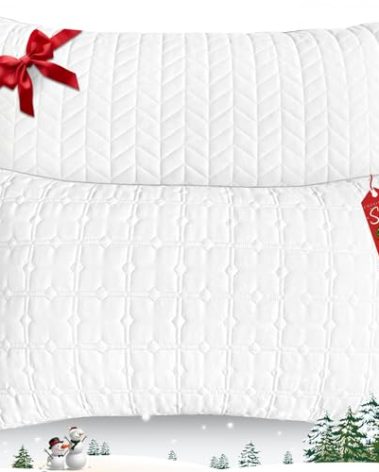 Cooling King Size Pillows Set of 2, Hotel Quality Bed Pillows for Side, Back, Stomach Sleepers, Soft Supportive Gusseted King Pillows for Sleeping, Down Alternative Filling