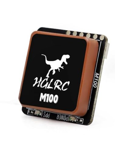 HGLRC M100-5883 GPS Compass Module, Upgraded 10th Generation Chip Compatible with FPV Fixed-Wing UAV