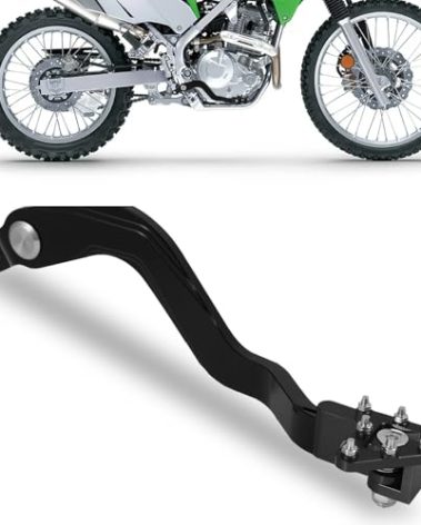 BAOUFF Rear Brake Pedal for KLX 230,CNC Aluminum Foldable Dirt Bike Foot Brake Lever for KLX230 21-25/KLX230R 21-25/KLX230SM 23-25/KLX230RS 21-24/KLX230S 22-23/KLX230S ABS 22-23-Black