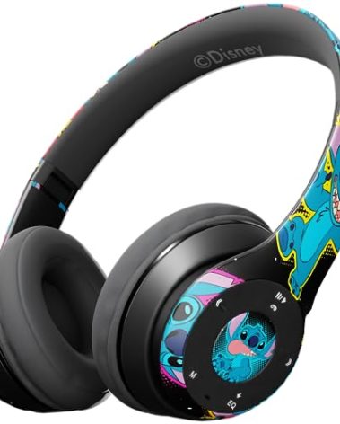 iJoy Disney Lilo & Stitch Bluetooth Over-Ear Headphones, Wireless Foldable Headset with Built-in Microphone for Adults and Kids, Comfortable Auriculares: Electronics