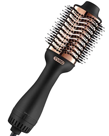 TYMO Hair Dryer Brush Blow Dryer Brush in One, 4 in 1 Ionic Hairdryer and Styler Volumizer with Oval Titanium Barrel, Hot Air Straightener for Smooth Frizz-Free Blowout, Gold