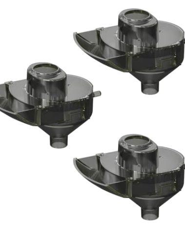 Baby Formula Dispenser Replacement Funnel Compatible with Baby Brezza Formula Pro Advanced and Pro Advanced WiFi Models ONLY, Replacement Funnel & Cover, NOT Fit Formula Pro MINI Mixer Machine, 3-Set
