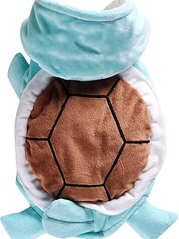 Dog Cat Halloween Costumes - Pet Turtle Cosplay Clothes, Adorable Flannel Tortoise Puppy Pajama Outfit, Soft Velvet Christmas Doggie Hoodies, Funny Fleece Sweater for Small Medium Large Dogs, Medium