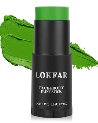 Green Face Paint, Cream-based Body Paint Stick【Larger Capacity】【High Pigment】【Long Lasting】Professional Paint Makeup Product For Halloween/Masquerade/Cosplay/Movie Makeup, 1.06 Oz/30g