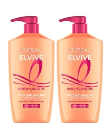 L'Oreal Paris Elvive Dream Lengths Shampoo and Conditioner Kit, Paraben Free, 1 kit