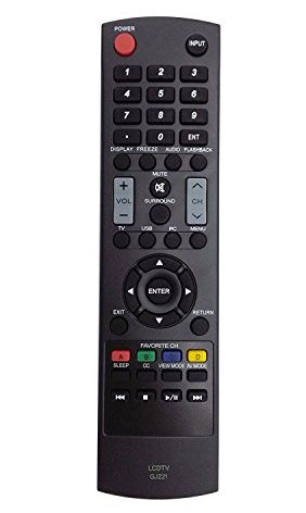 New GJ221 Remote for Sharp LED HDTV TV LC-32D59U LC-32D59 LC-42D69U LC-42D69 SVD-3815 LC-32LE440U LC-32SV29 LC-32SV29U LC-42SV49 LC-42SV49U LC-46SV50 LC-46SV50U LC-50LE440 LC-50LE440U LC-26SV490U