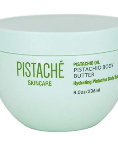 Pistaché Skincare Pistachio Oil Whipped Body Butter Cream | Rich Moisturizer for Dry Skin with Vitamin E & Antioxidant Protection | The Boyfriend Body Butter, 8 oz