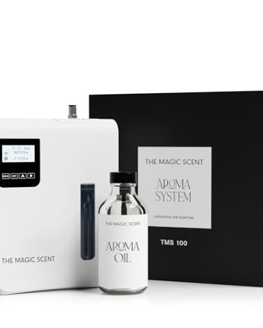 The Magic Scent Diffuser, Scent Air Machine for Home & Hotels, HVAC or Portable Nebulizing Diffuser - Large Room Waterless Aroma Machine - Aroma Oil Included