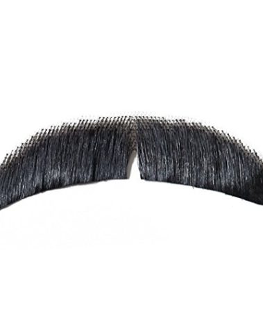Black Mustache Made With Real Human Hair